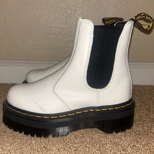 White platform Dr. Martens